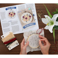 Blush Roses 4" Embroidery Kit by Leisure Arts