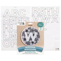 Choose Your Monogram Letter 6" Embroidery Kit by Leisure Arts