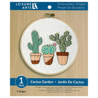 Cactus Garden 6" Embroidery Kit by Leisure Arts