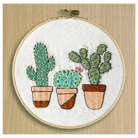 Cactus Garden 6" Embroidery Kit by Leisure Arts