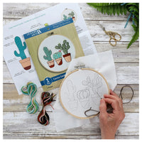 Cactus Garden 6" Embroidery Kit by Leisure Arts