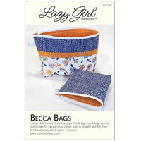 Becca Bags Zippered Make-up Bag Paper Pattern