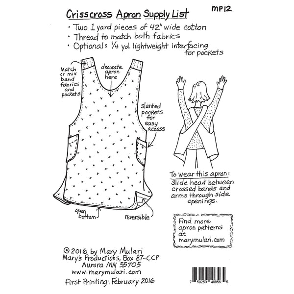Crisscross Apron Pattern