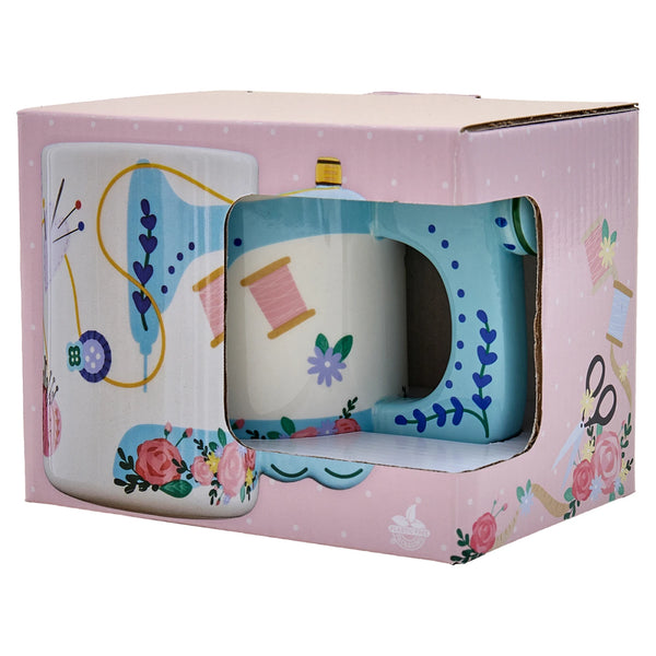 Ceramic Mug | Blue Sewing Machine