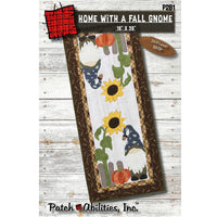Home With a Fall Gnome Table Runner Pattern