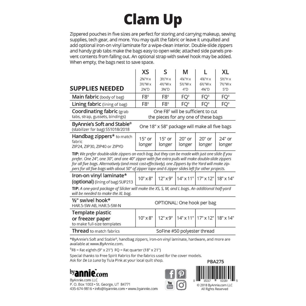 Clam Up Bag Sewing Pattern