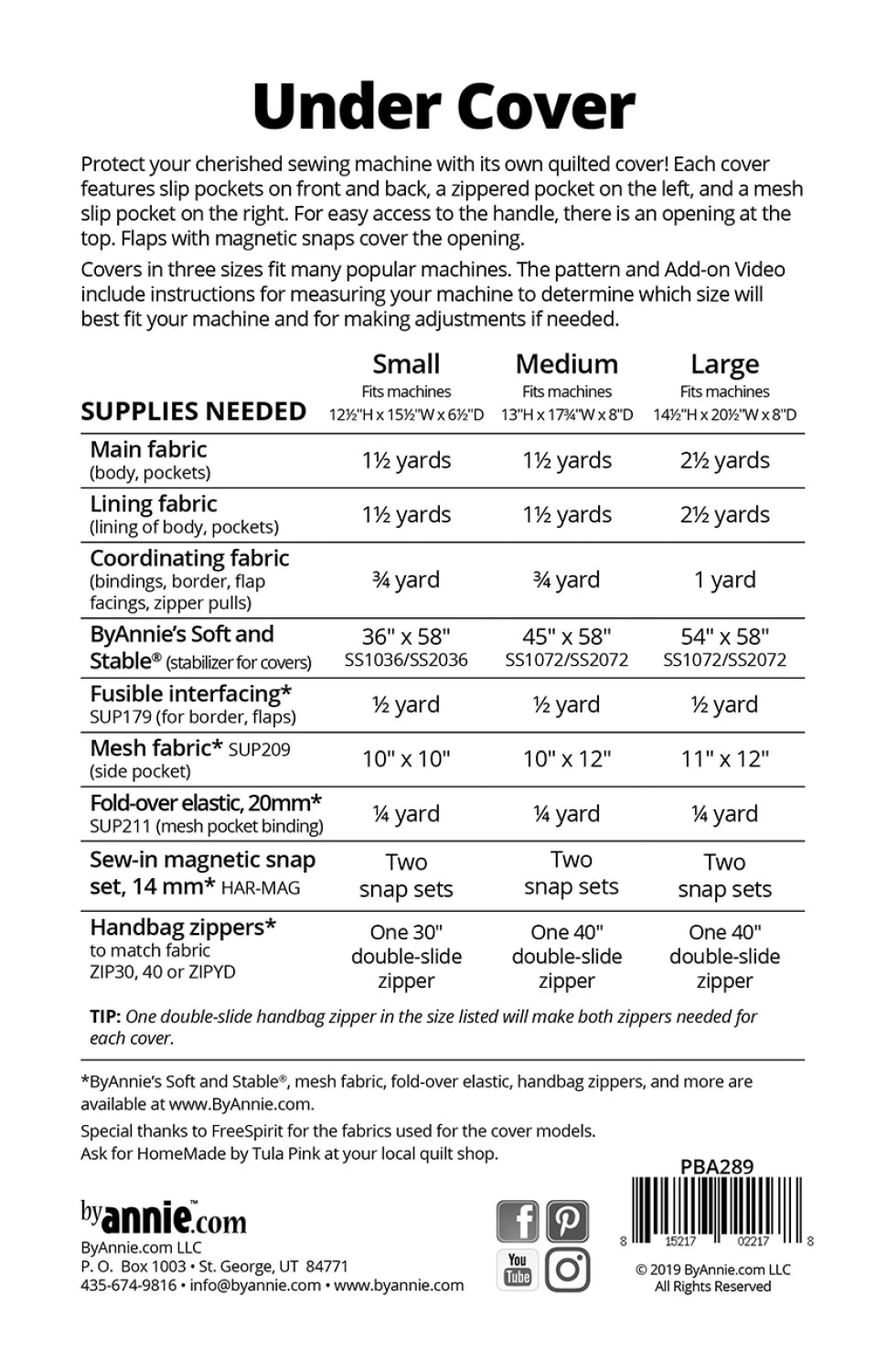 Under Cover Sewing Machine Cover Sewing Pattern