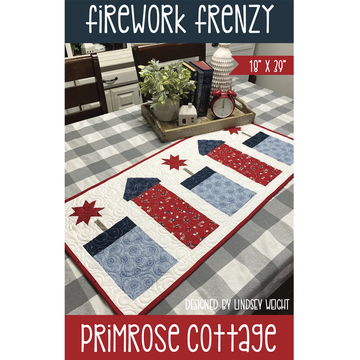 Firework Frenzy Table Runner Pattern