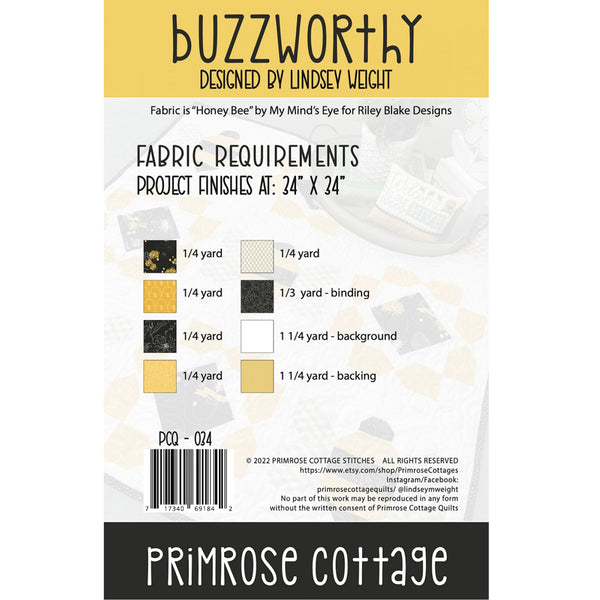 Buzzworthy Tabletop Runner Quilt Pattern