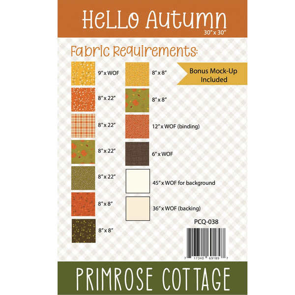 Hello Autumn Quilt Pattern