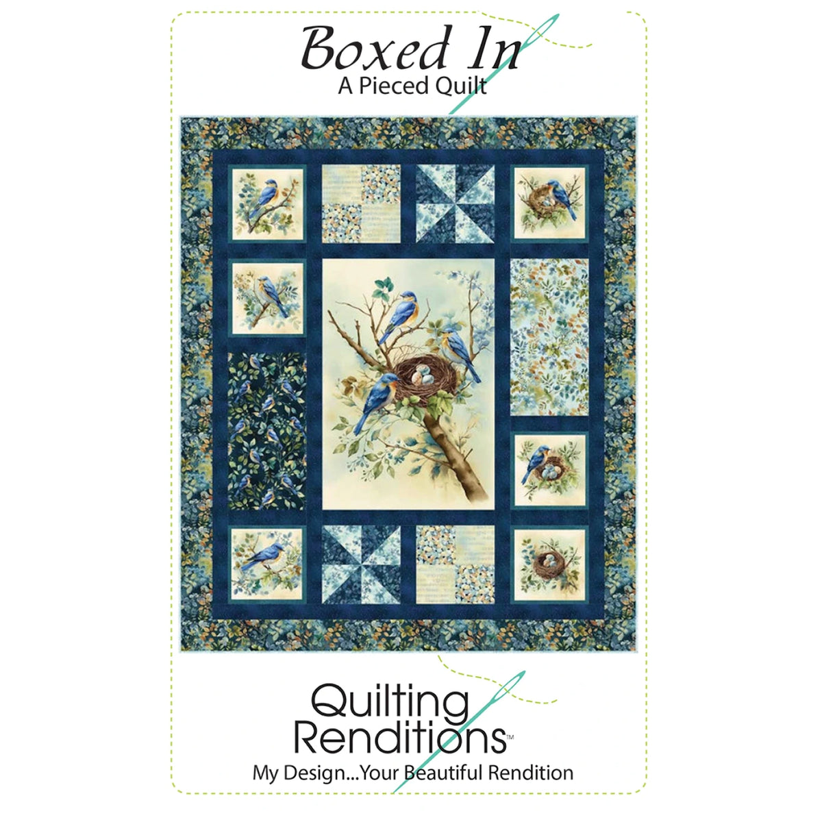 Boxed In Quilt Pattern | A Framing Pattern for Panels and Large Prints