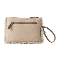 Meadow Lace Embroidered Western Pouch in Ivory Bloom