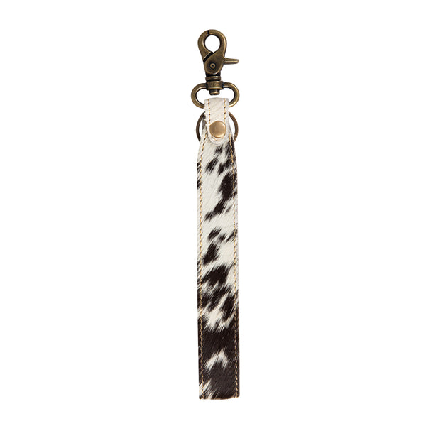 Dasota Hair-on-Hide Leather Key Fob
