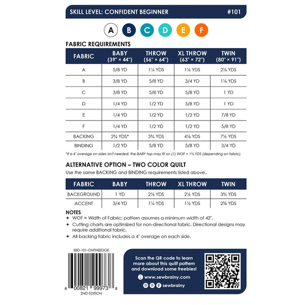 On the Edge Quilt Pattern
