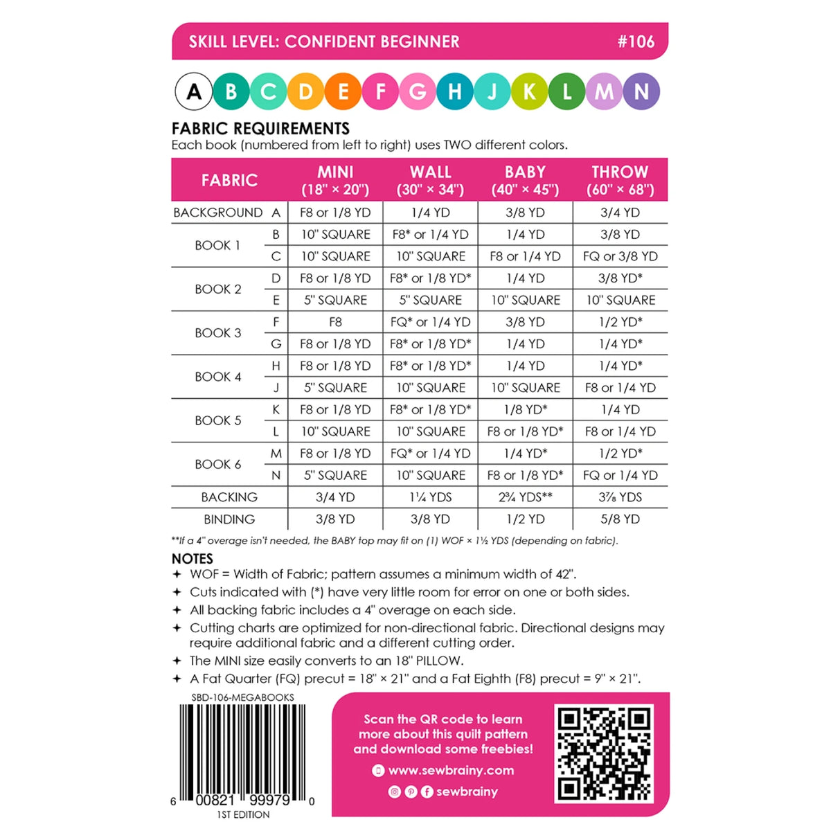 Mega Books Quilt Pattern