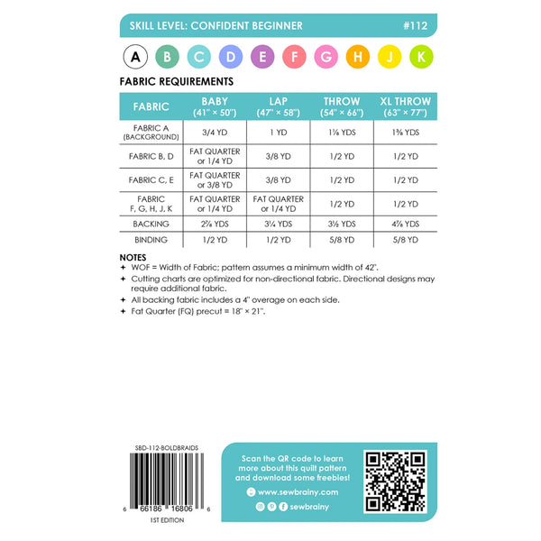 Bold Braids Quilt Pattern