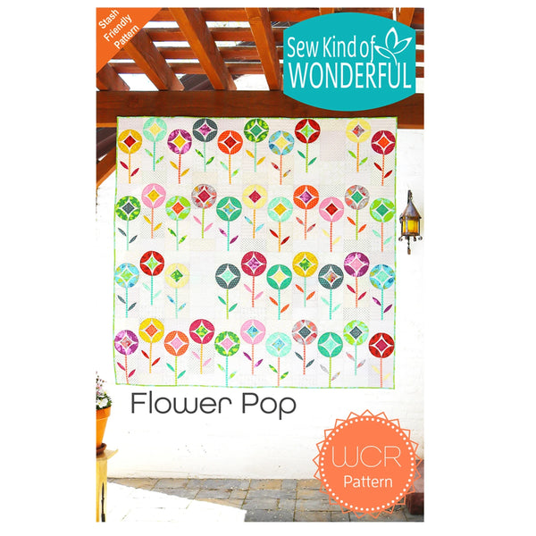 Floral Quilt PDF Pattern Download | Start Quilting Now! | Flower Pop | Sew Kind of Wonderful