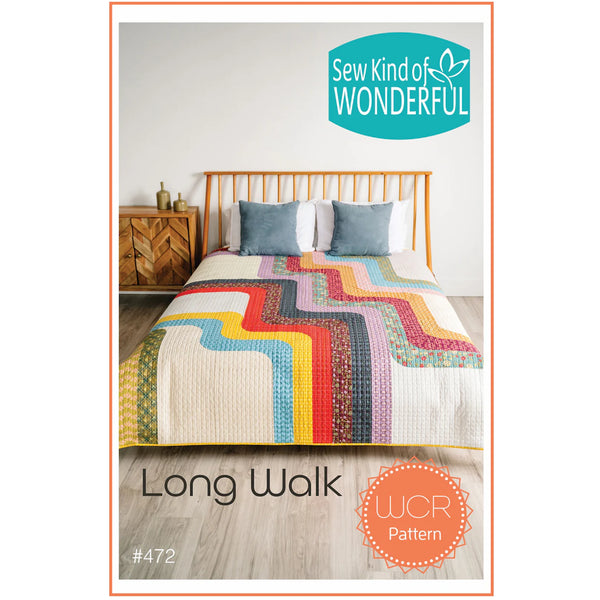 Modern Quilt PDF Pattern Download | Start Quilting Now! | Long Walk | Sew Kind of Wonderful