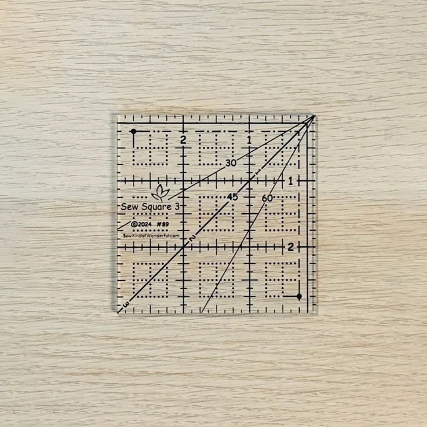 Sew Square 3 Ruler Template Sew Kind of Wonderful | Apothecary Fabrics