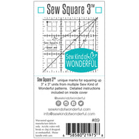 Sew Square 3 Ruler Template