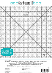 Sew Square 10 Ruler Template
