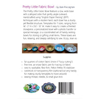 Pretty Little Fabric Bowl Paper Sewing Pattern
