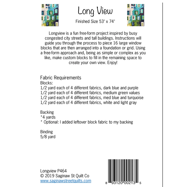 Longview Quilt Pattern