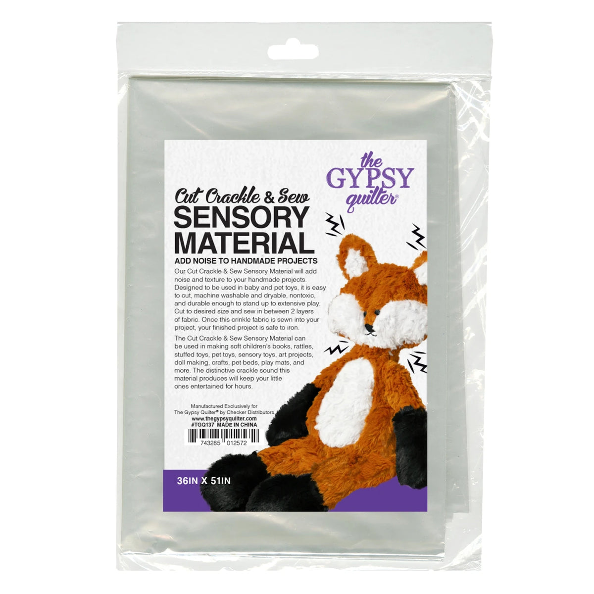 Crinkle Fabric - Cut Crackle and Sew Sensory Material