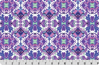 Wanderlust Damask Quilting Cuddle® Blue - Sold by the 1/2 Yard