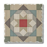 Barn Star Single Absorbent Stone Tumbled Tile Coaster