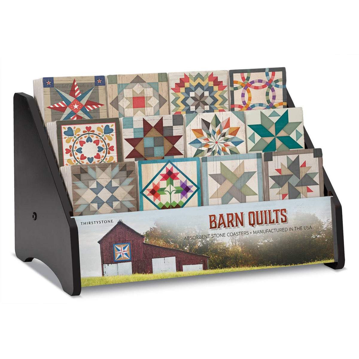 Barn Quilts Coasters | 12 Designs