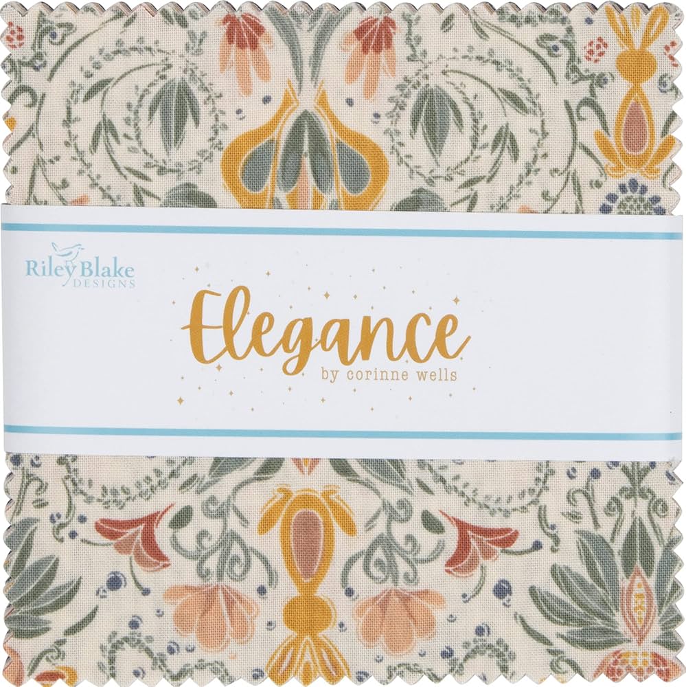 Elegance 5" Stacker Pre-Cut Charm Pack - Riley Blake Designs