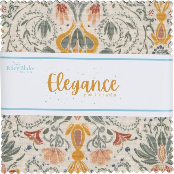 Elegance 5" Stacker Pre-Cut Charm Pack - Riley Blake Designs