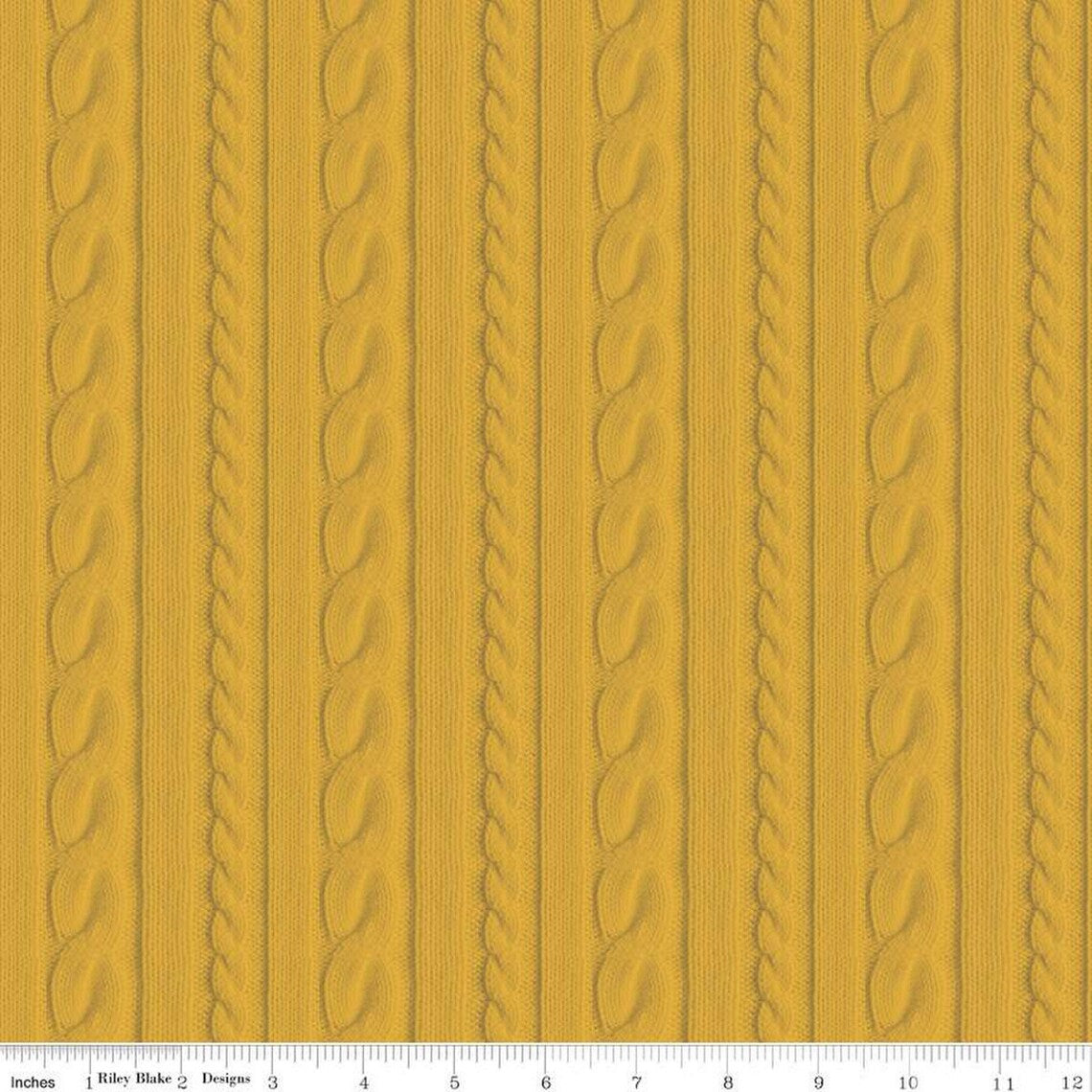 Riley Blake Mr. Rogers' Neighborhood Yellow Sweater - Sold by the 1/2 Yard