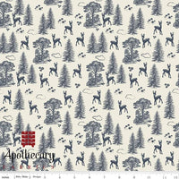 Woodland Spring My Deer Cream Quilting Fabric by Riley Blake - Sold by the 1/2 Yard