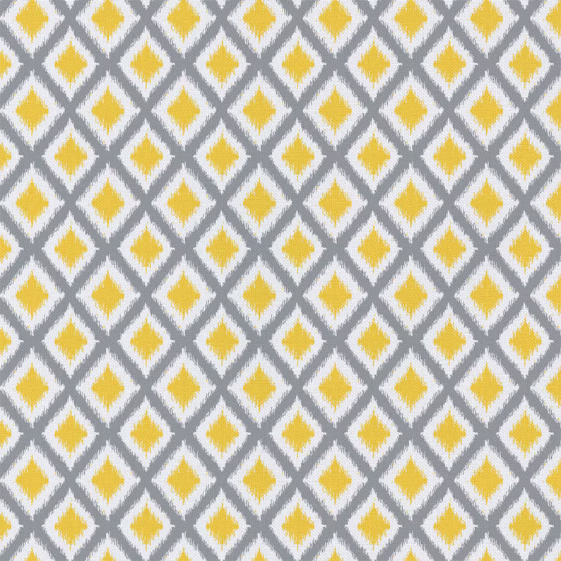 Emma & Mila Grey Matters Diamond IKAT - Sold by the 1/2 Yard