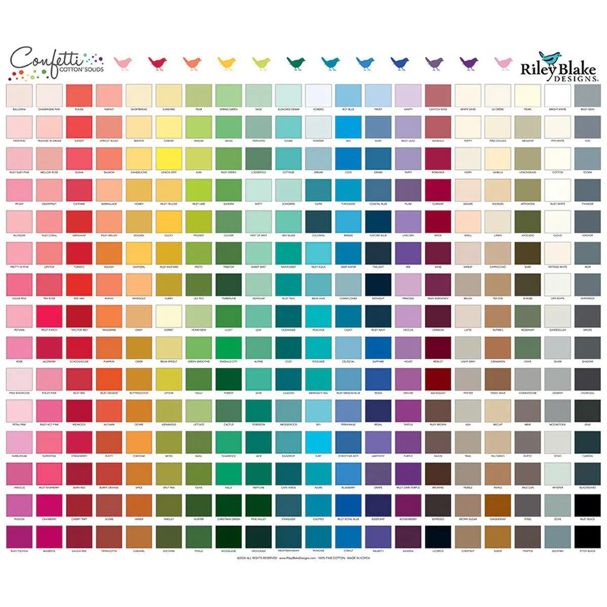 Confetti Cotton Swatch Panel from Riley Blake Designs 35.5" x 43"