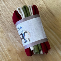 Candy Cane Wool Chunks