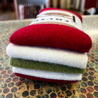 Candy Cane Wool Chunks