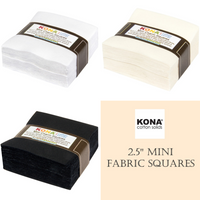 2.5" Mini Fabric Squares | Choose Your Color