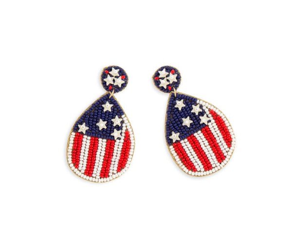 Stars & Stripes Patriotic Earrings