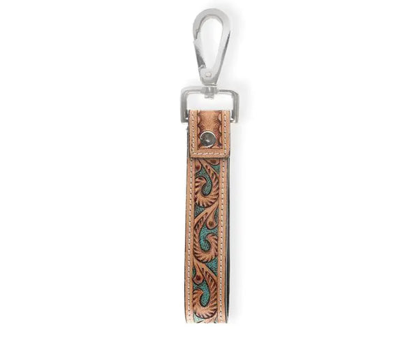 Jackstone Hand-Tooled Leather Key Fob